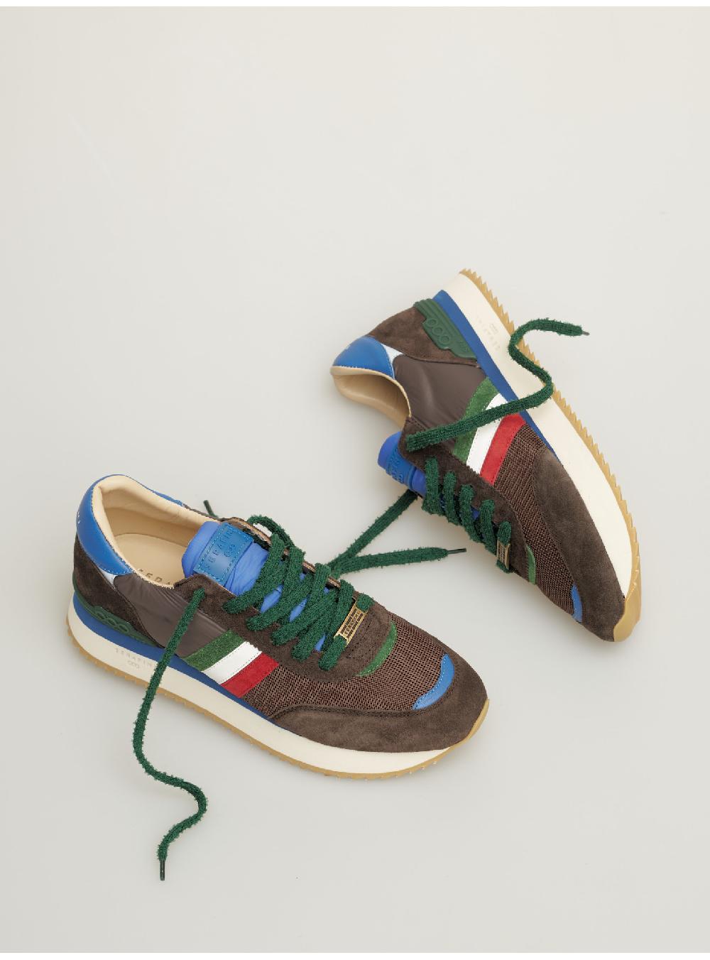 Serafini sneakers uomo in pelle nylon scamosciato tessuto Serafini Shop Convenienza