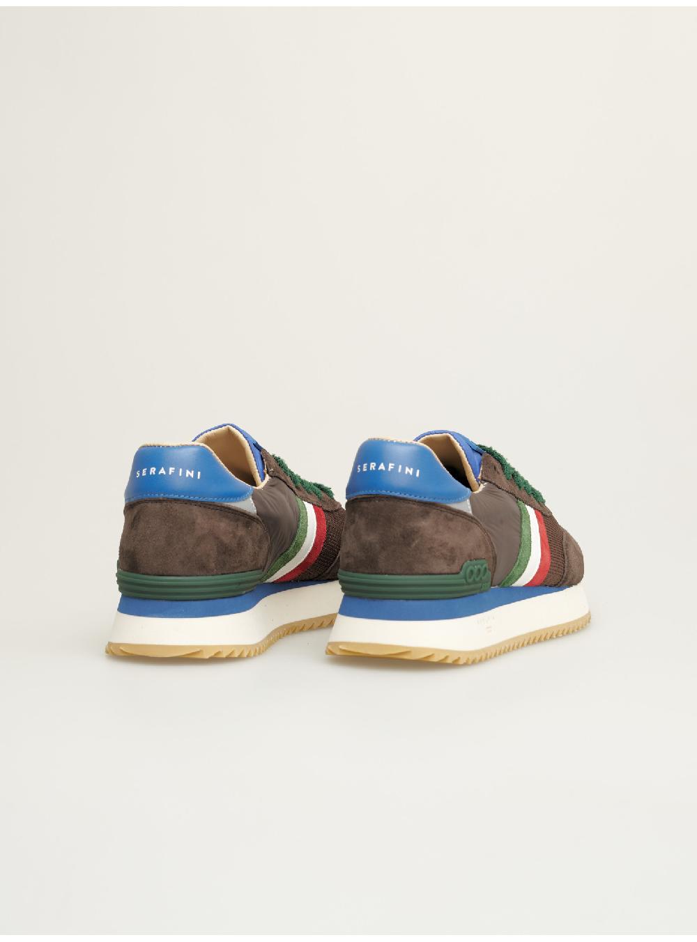Serafini sneakers uomo in pelle nylon scamosciato tessuto Serafini Shop Convenienza