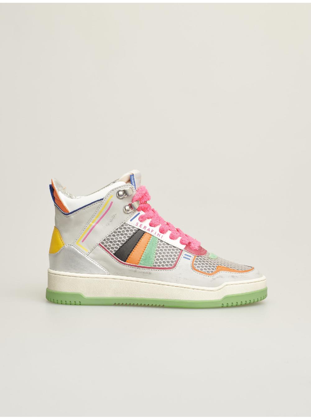 Serafini sneakers donna in pelle pelle laminata scamosciato tessuto a rete Serafini Shop