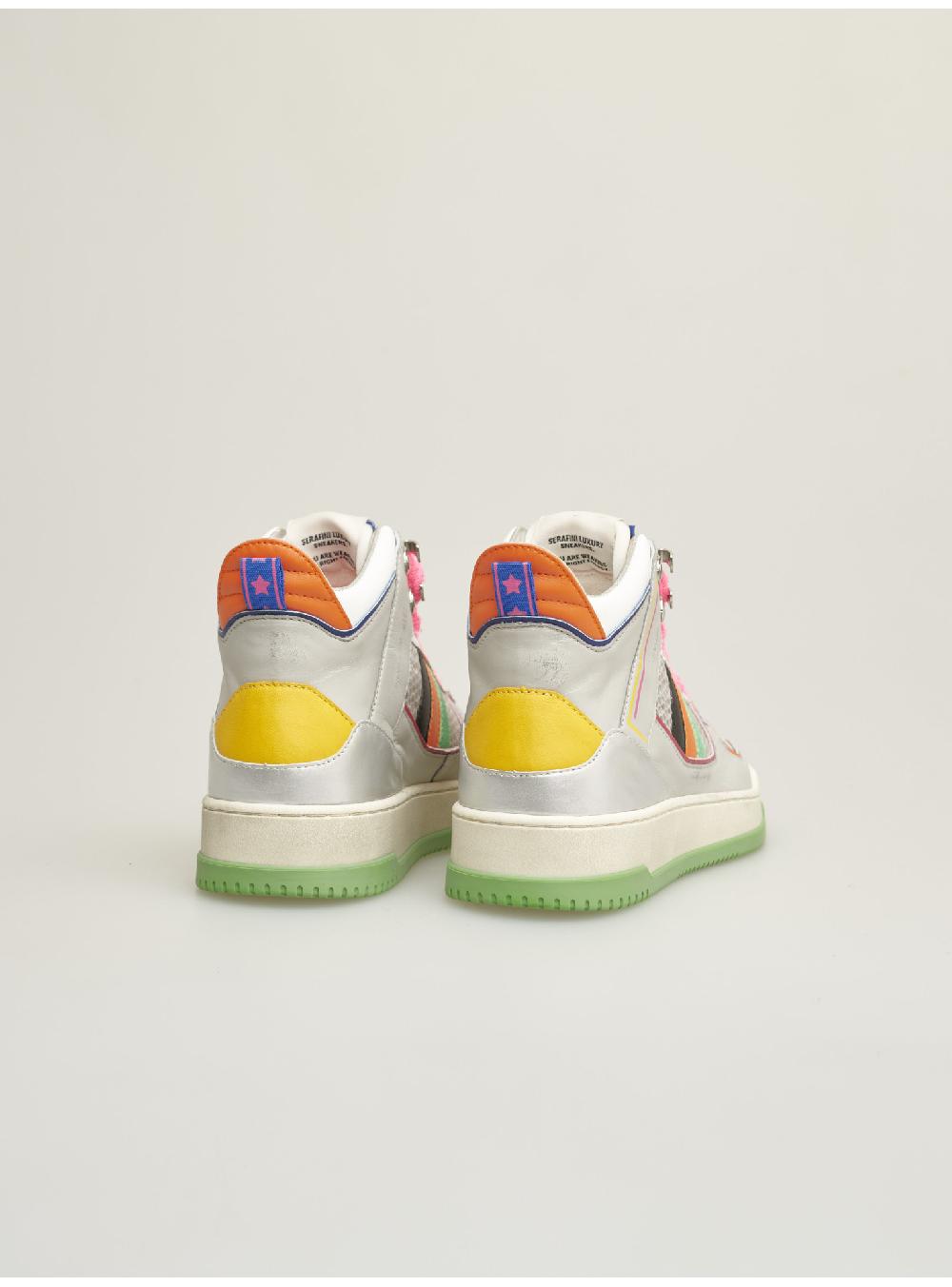 Serafini sneakers donna in pelle pelle laminata scamosciato tessuto a rete Serafini Shop Presa
