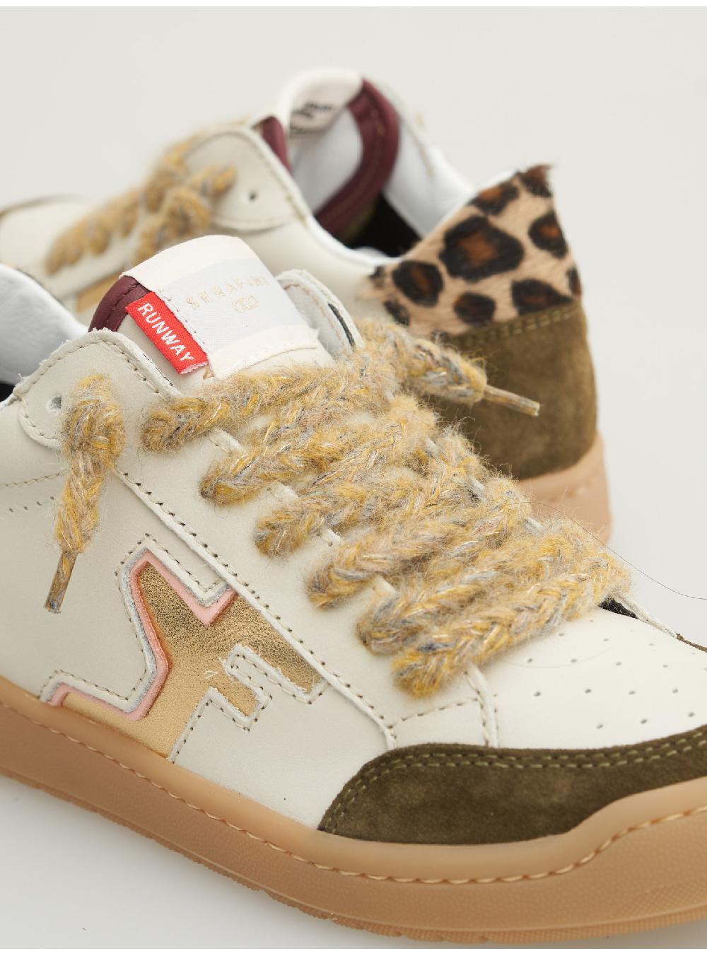 Serafini SAN DIEGO LOW - MILK OLIVE LEOPARD Serafini Shop Vendita Economica
