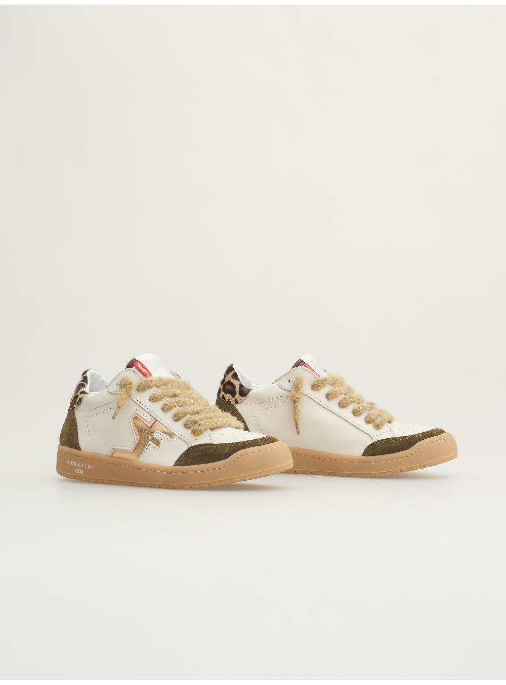 Serafini SAN DIEGO LOW - MILK OLIVE LEOPARD Serafini Shop Vendita Economica