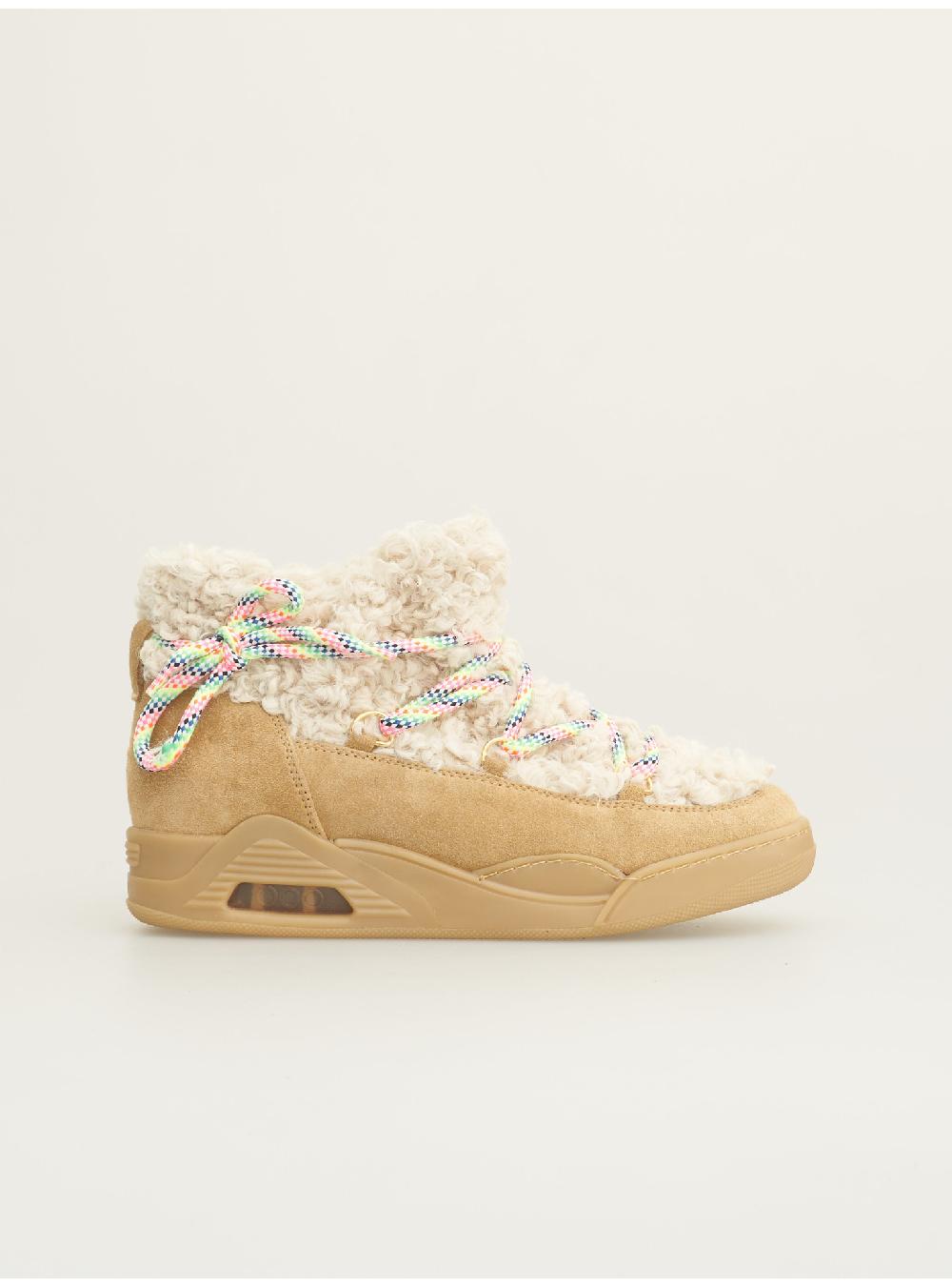 Serafini MOON CUT LOW - ECO-ASTRAKAN BEIGE GRANOLA Serafini Shop