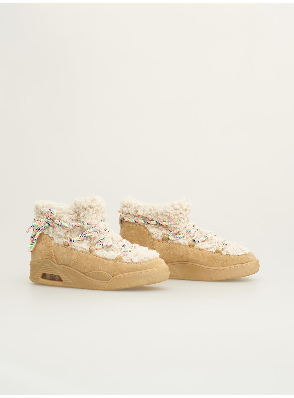 Serafini MOON CUT LOW - ECO-ASTRAKAN BEIGE GRANOLA Serafini Shop Negozio