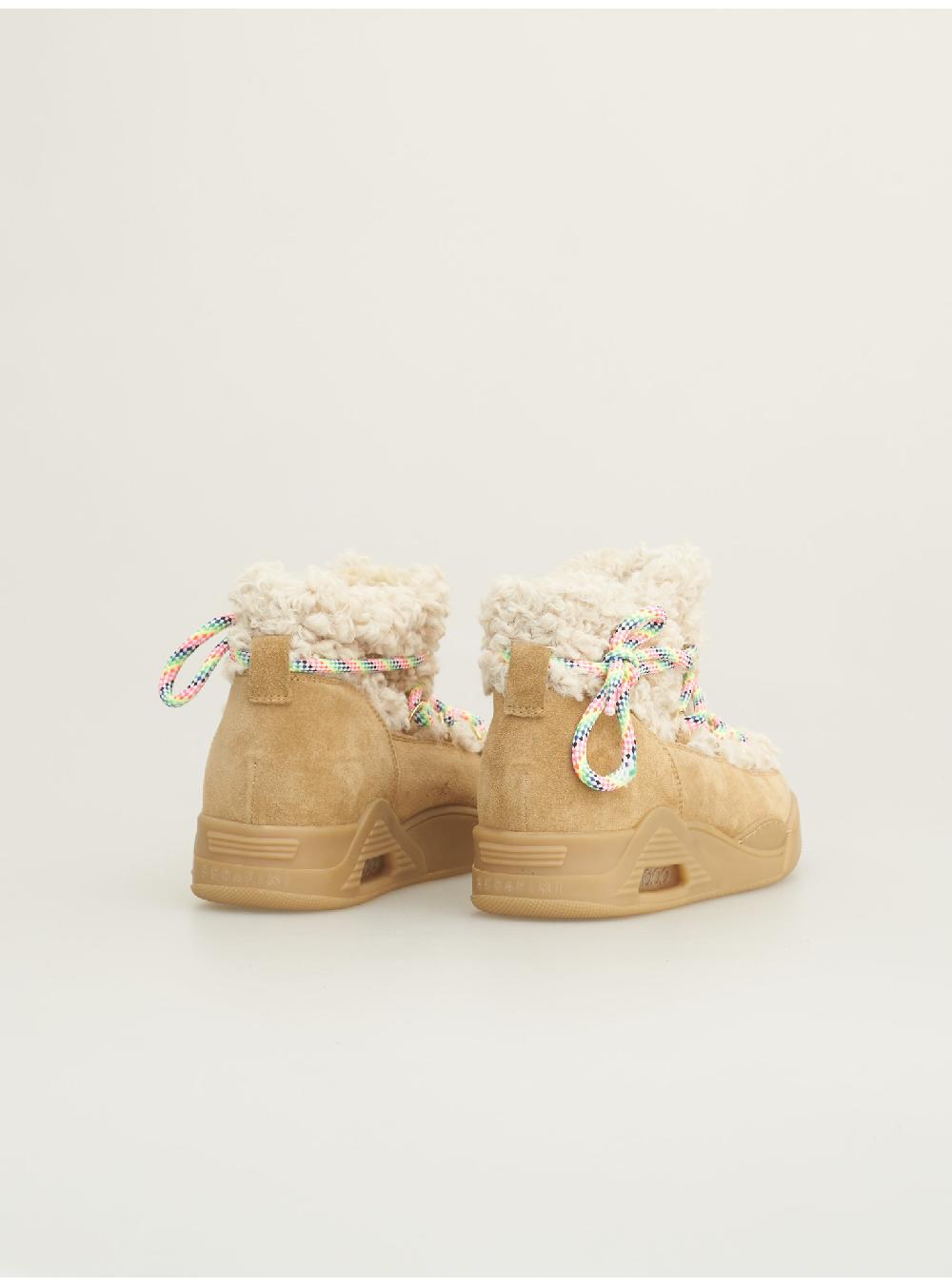 Serafini MOON CUT LOW - ECO-ASTRAKAN BEIGE GRANOLA Serafini Shop Negozio