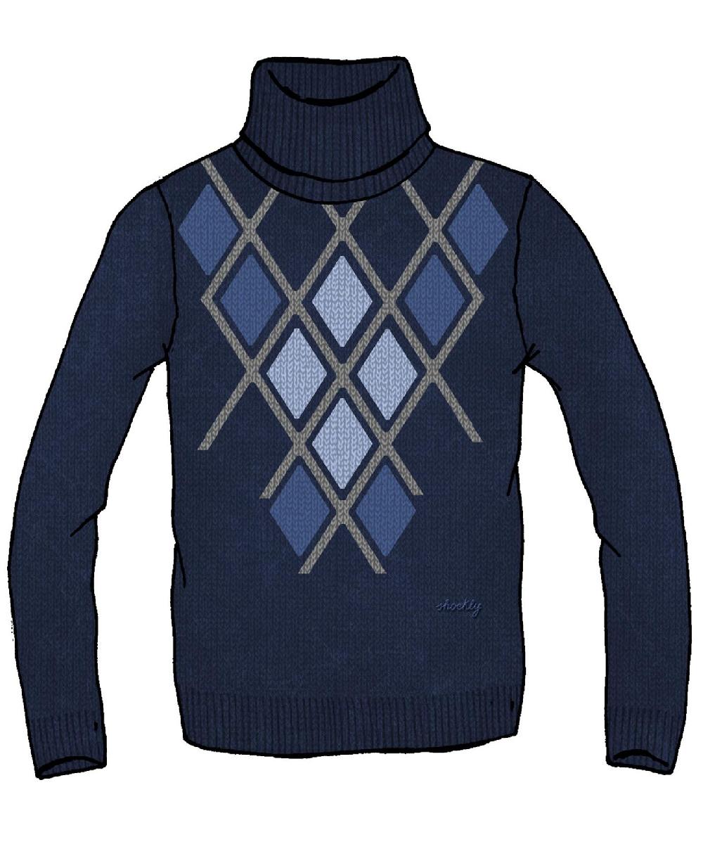Shockly ROMBHUS-ROLLNECK Navy Offerte