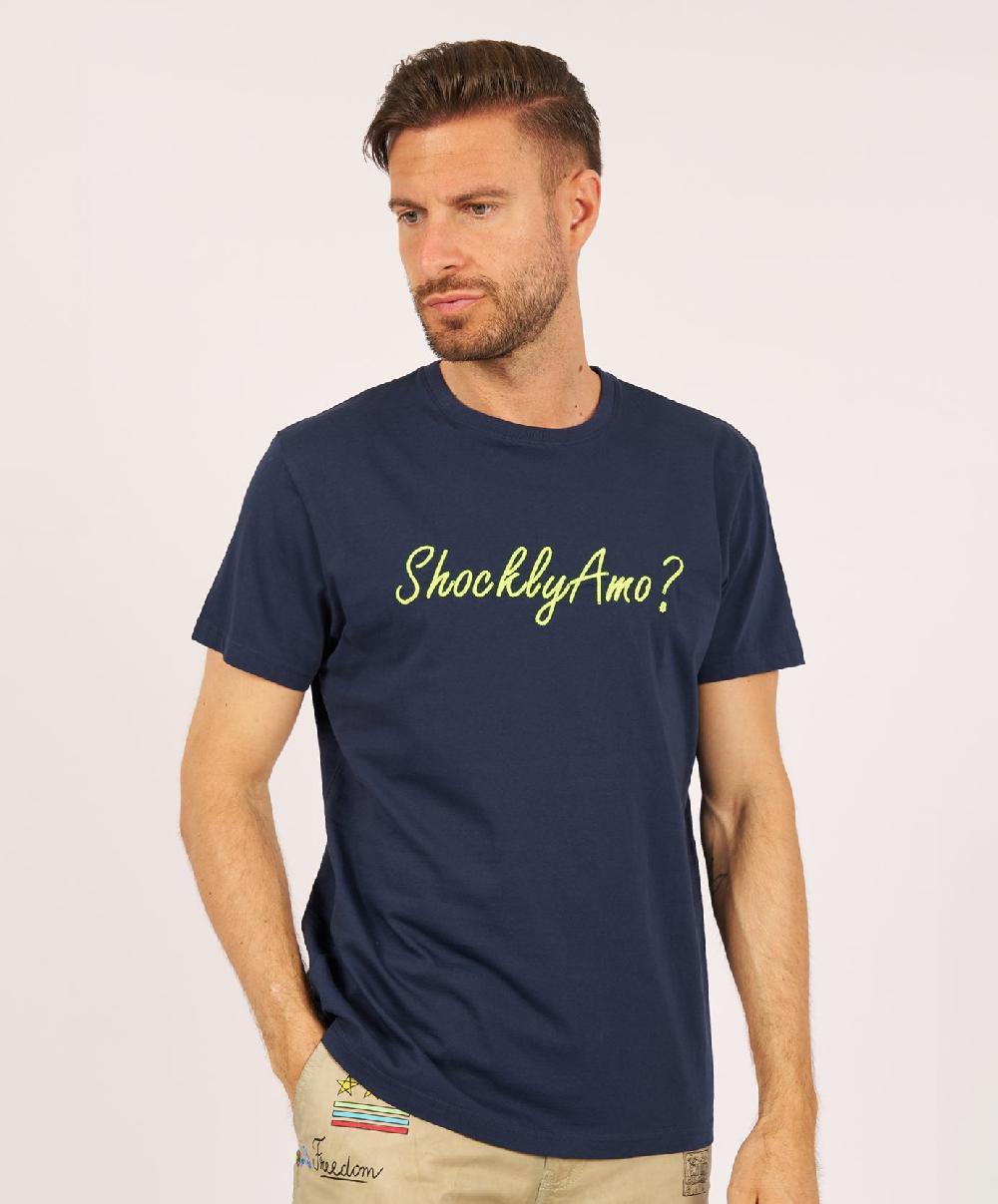 Shockly T-SHIRT-SHOCKLYAMO Navy Qualità