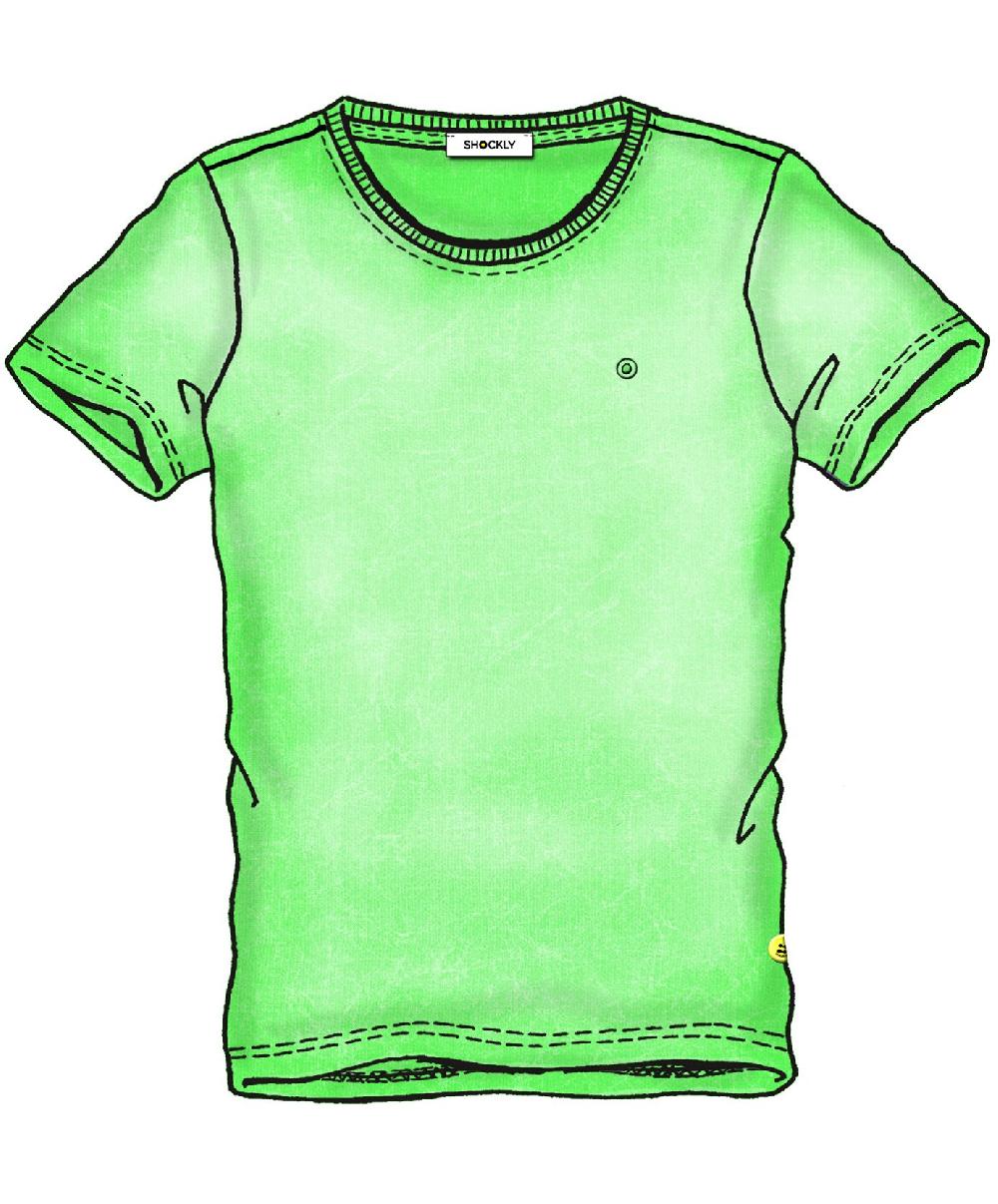 Shockly T-SHIRT-CLEAN Green-Fluo Acquista Ora