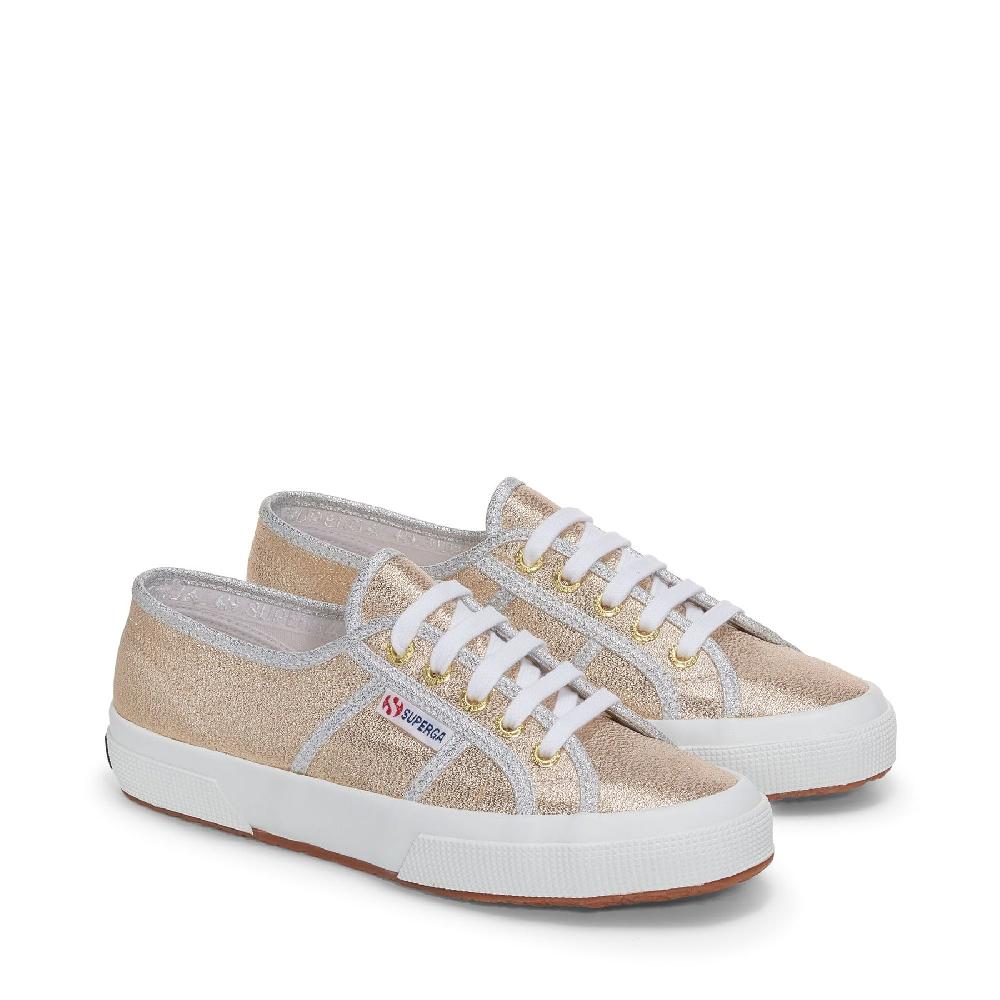Superga 2750-LAMEWGOLD-GREY SILVER Prezzo Ridotto