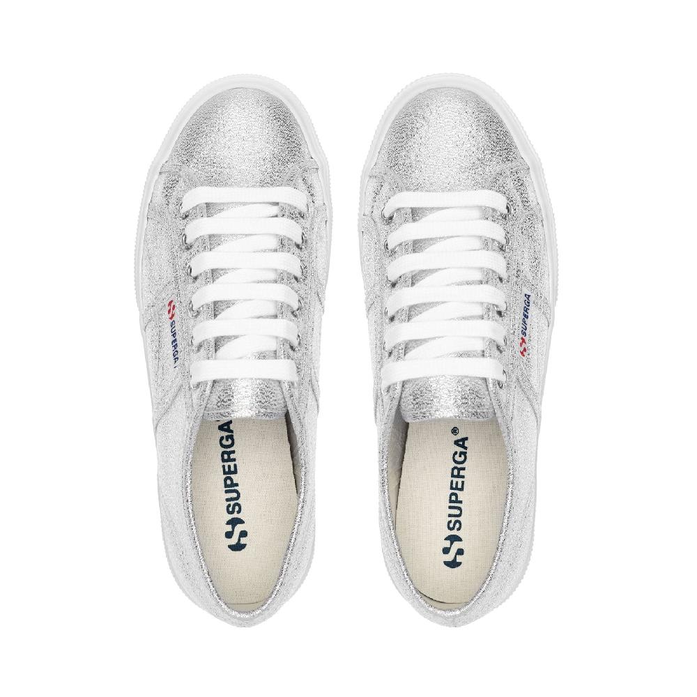 Superga 2740 PLATFORM LAMEGREY SILVER Vendita Calda
