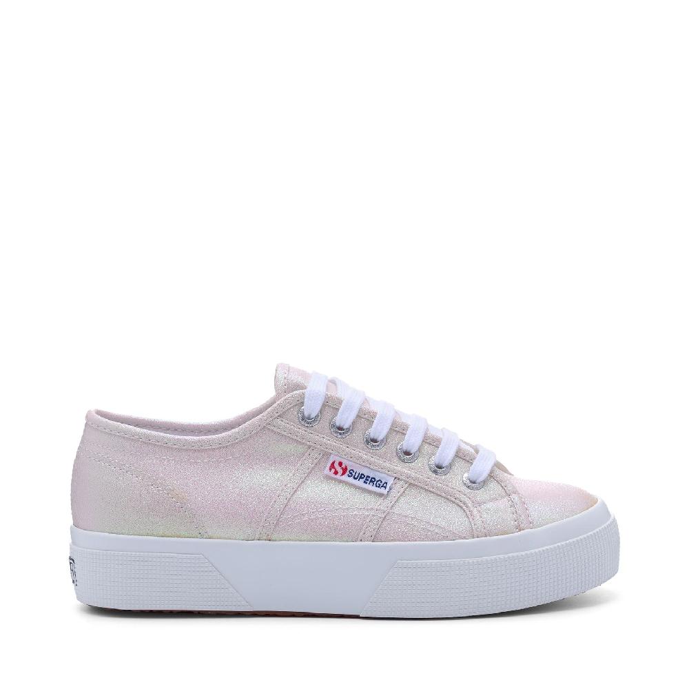 Superga 2740 PLATFORM LAMEBEIGE LT IRIDESCENT Saldi Di Fabbrica