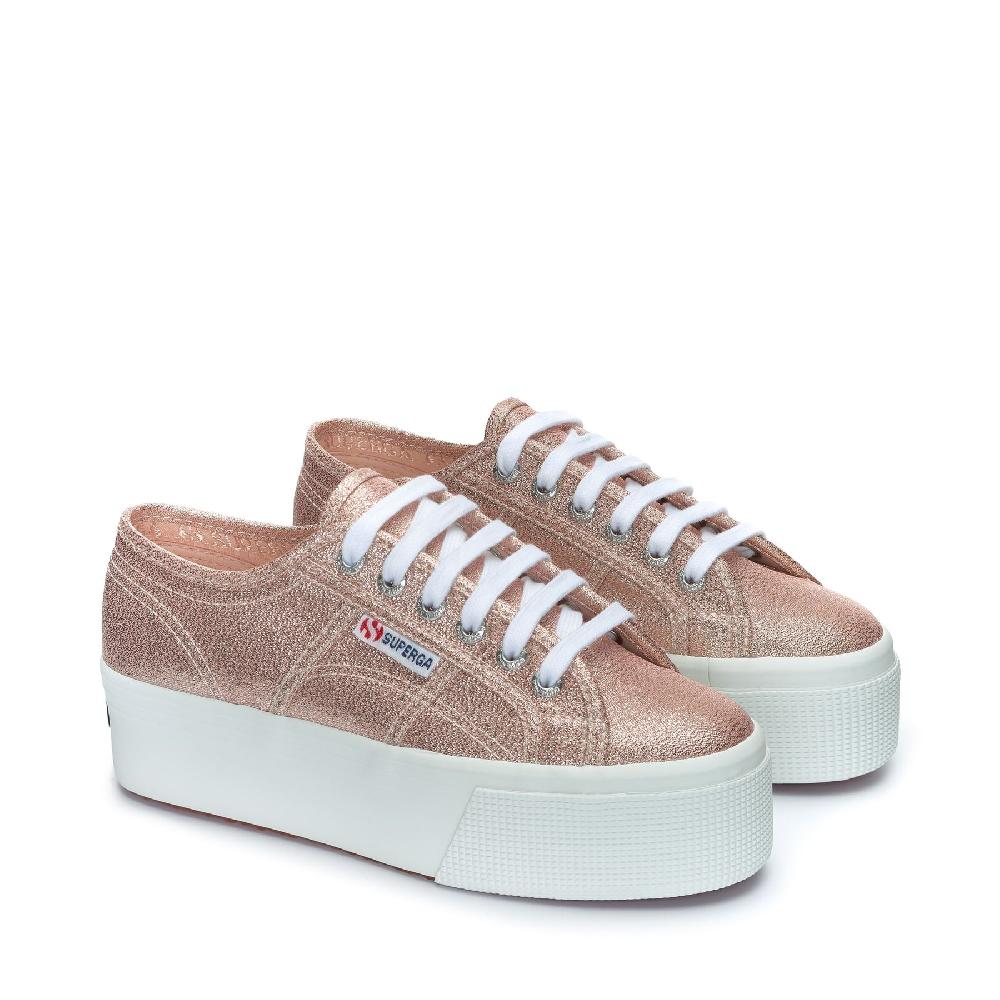Superga 2790 PLATFORM LAMEROSE PLATINUM Negozio
