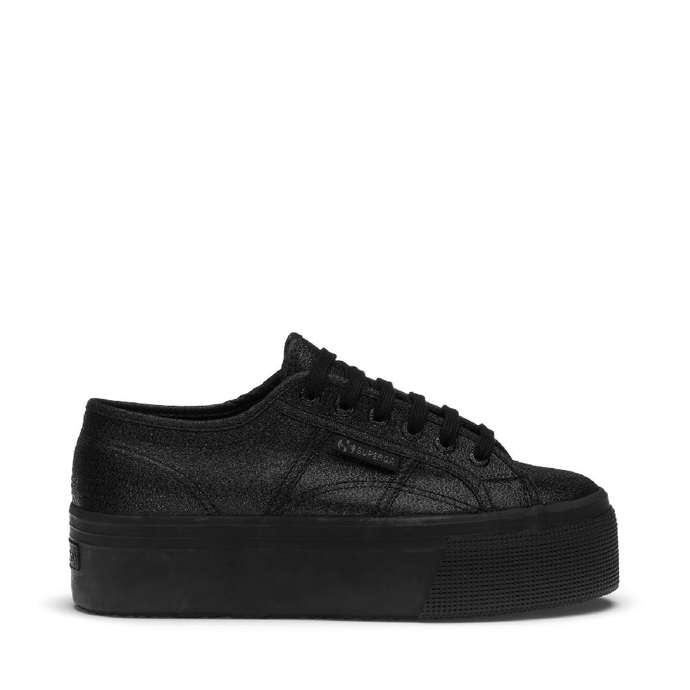 Superga 2790 PLATFORM LAMETOTAL BLACK