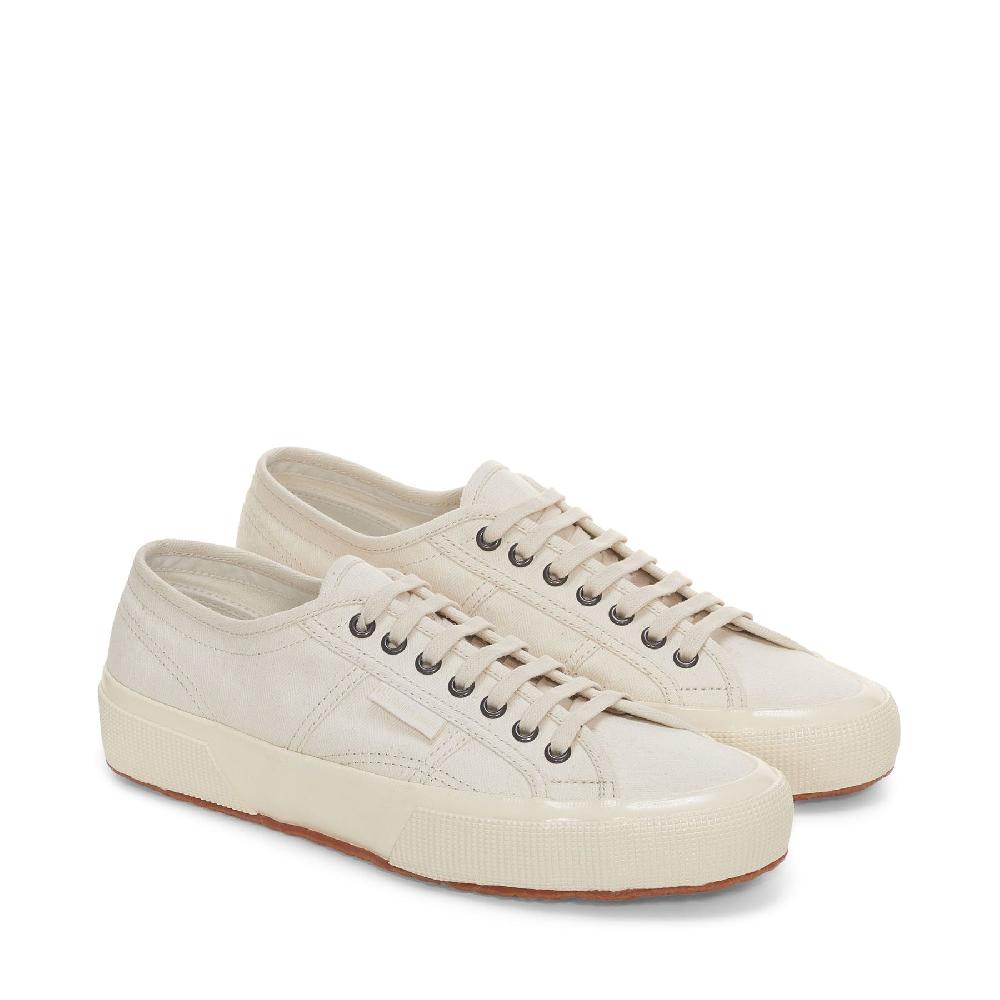 Superga 2750 OG HERRINGBONEBEIGE RAW-OFF WHITE In Linea