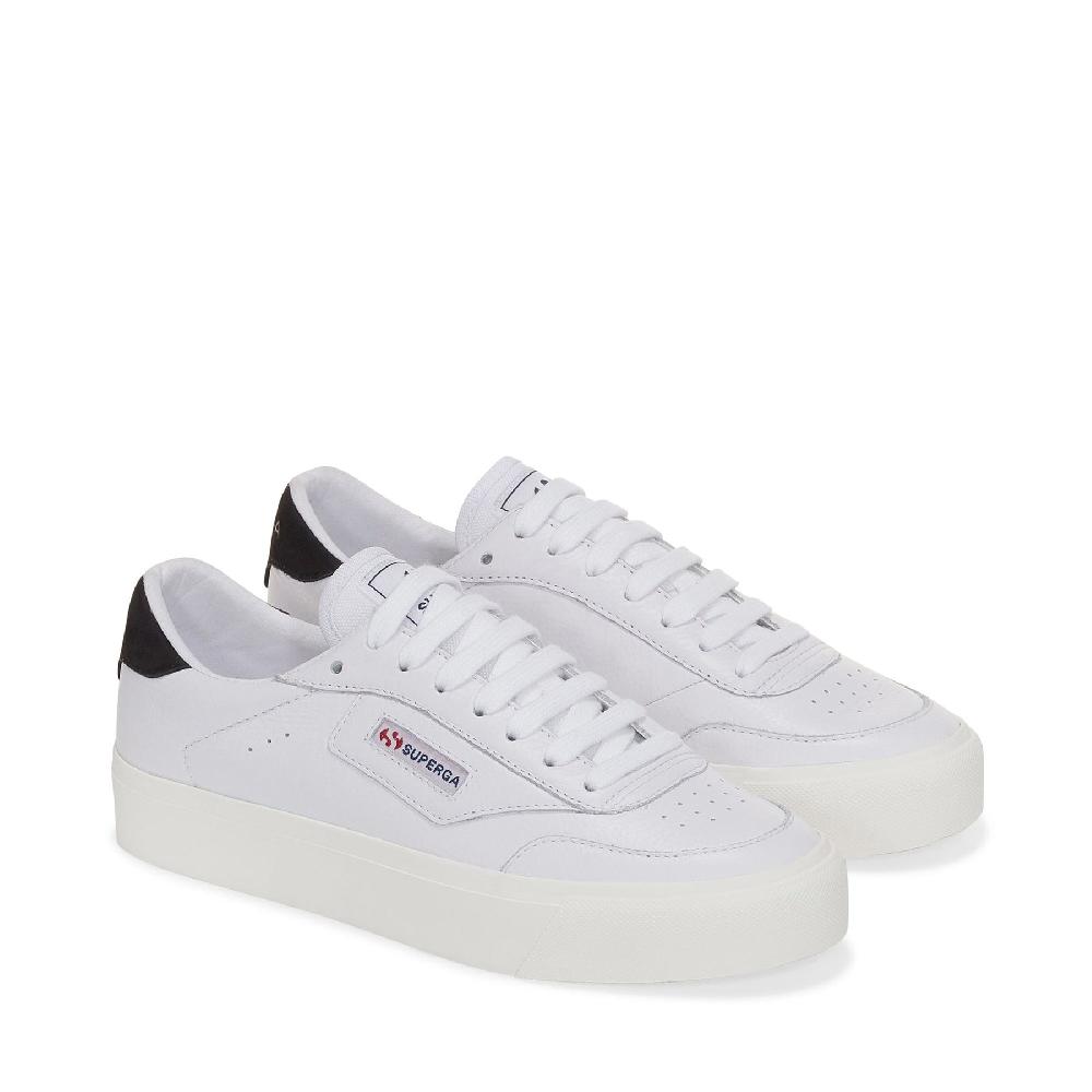 Superga 3843 COURTWHITE-BRISTOL BLACK-FAVORIO Spedizione Gratuita