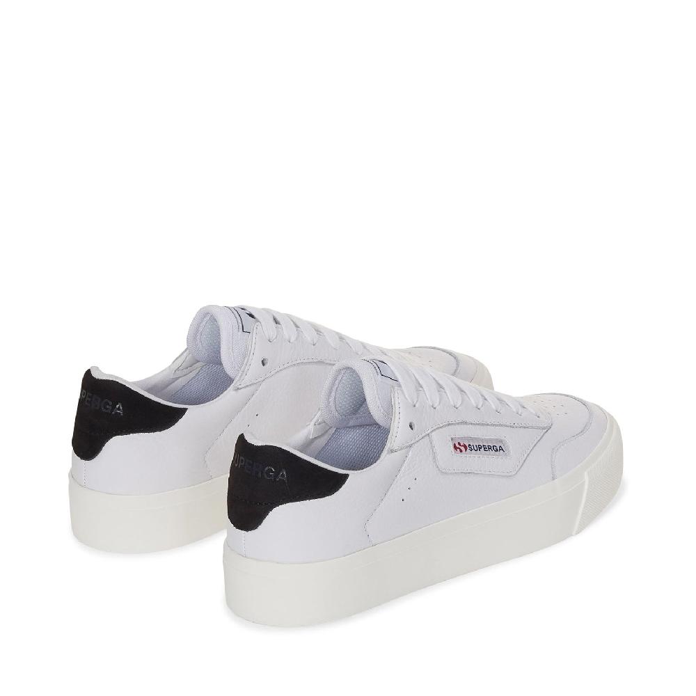 Superga 3843 COURTWHITE-BRISTOL BLACK-FAVORIO Spedizione Gratuita