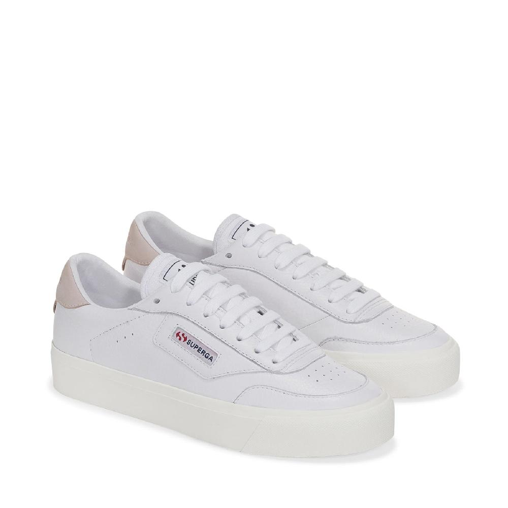 Superga 3843 COURTWHITE-VIOLET HUSHED-FAVORIO Soddisfazione Garantita