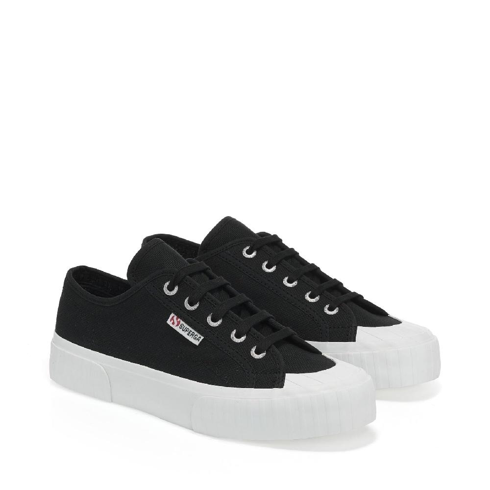 Superga 2630 STRIPEBLACK-FWHITE Consegna Veloce