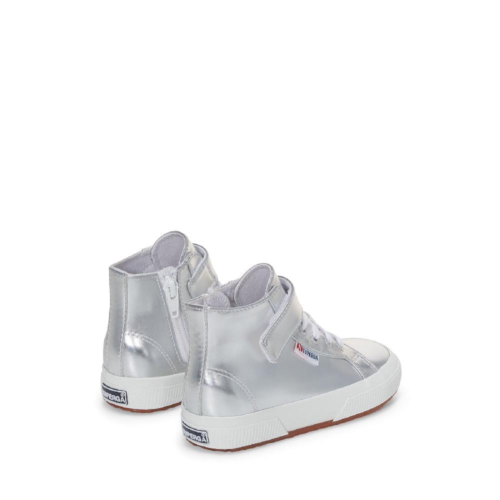 Superga 2709 KIDS MIRROR SYNTHETIC MATERIALSILVER Vendita Calda