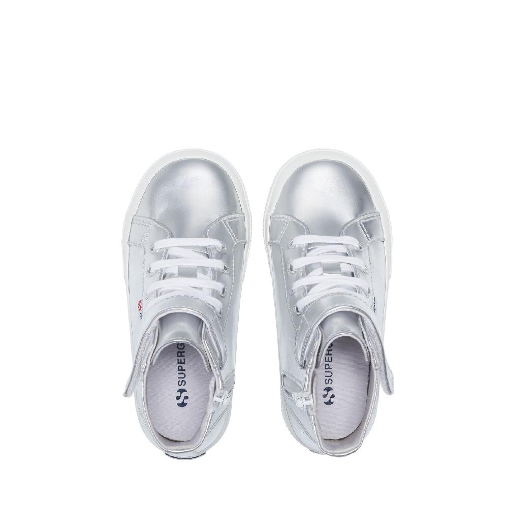 Superga 2709 KIDS MIRROR SYNTHETIC MATERIALSILVER Vendita Calda