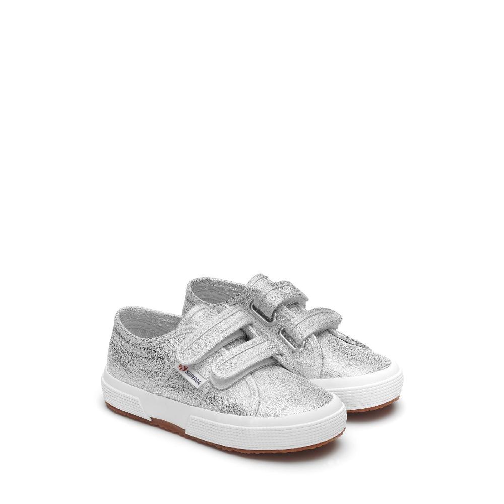 Superga 2750-LAMESTRAPJGREY SILVER Italia