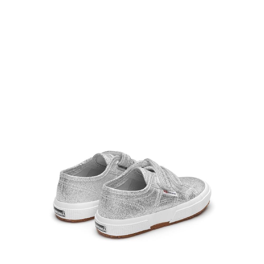 Superga 2750-LAMESTRAPJGREY SILVER Italia