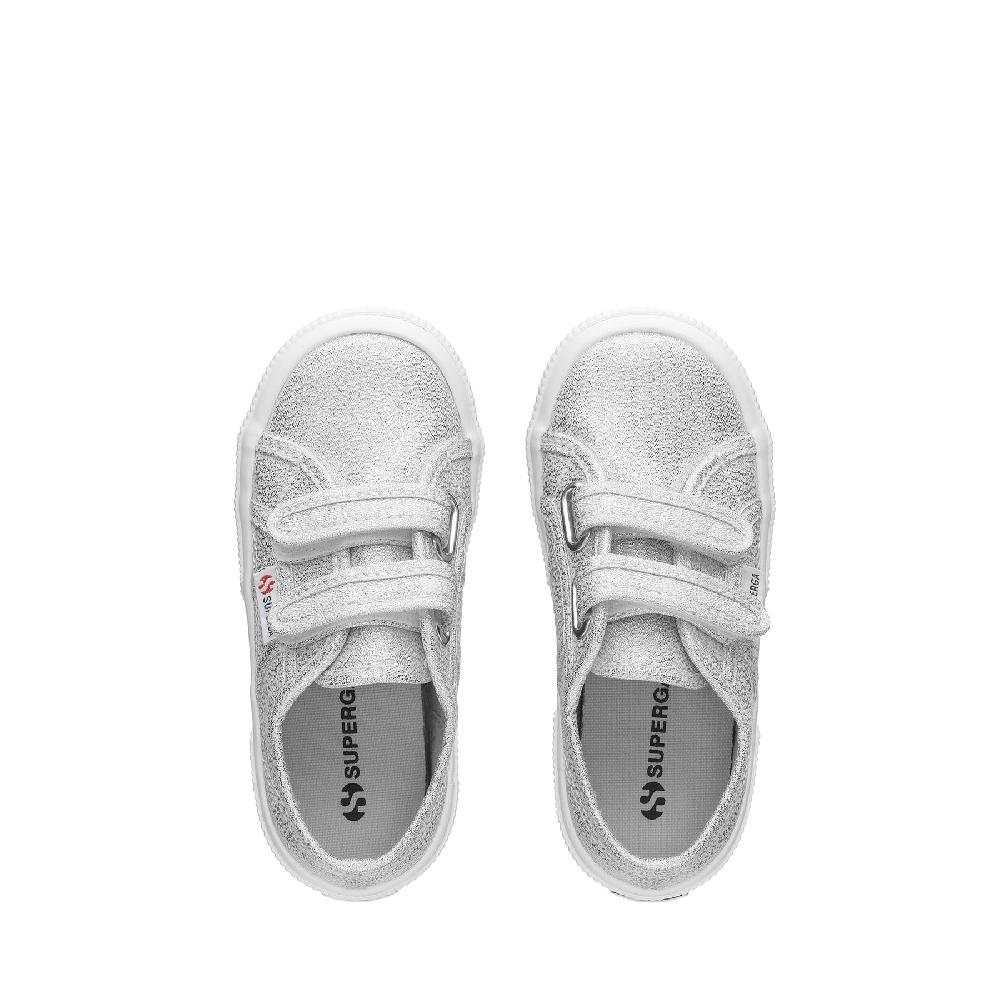 Superga 2750-LAMESTRAPJGREY SILVER Italia