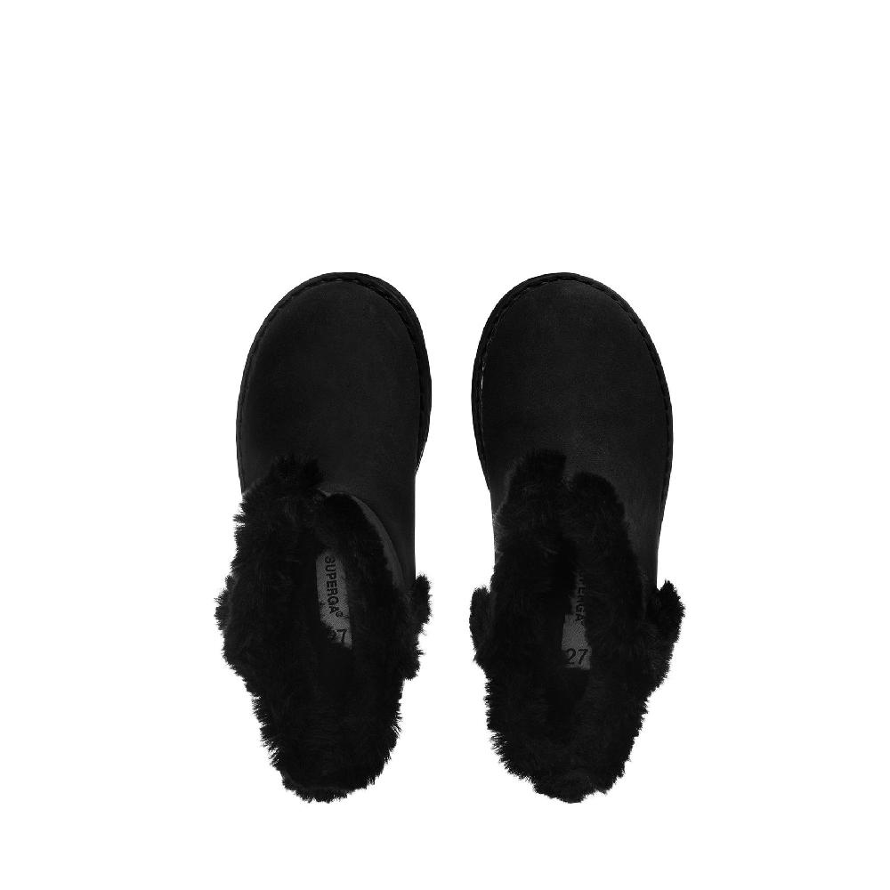 Superga 4033 KIDS SYNTHETIC MATERIALTOTAL BLACK Grande vendita