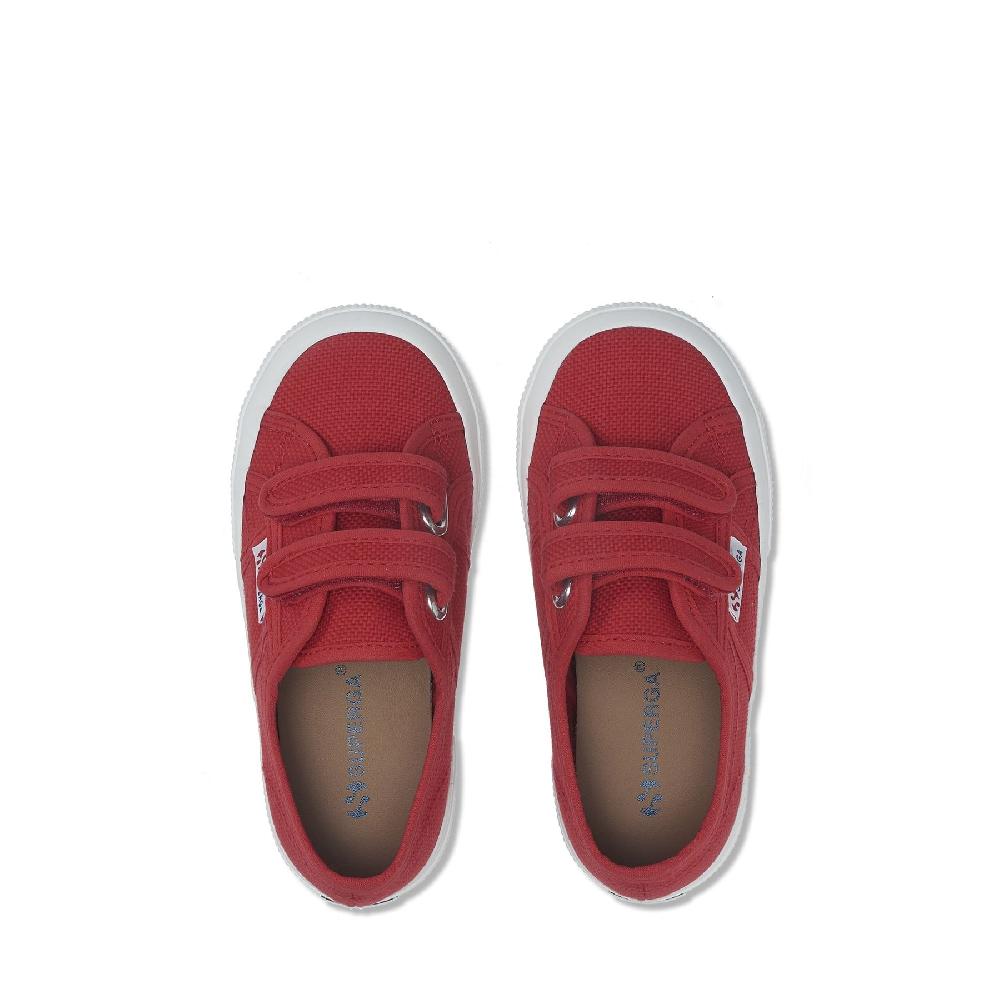 Superga 2750-COTJSTRAP CLASSICRED-WHITE In Vendita