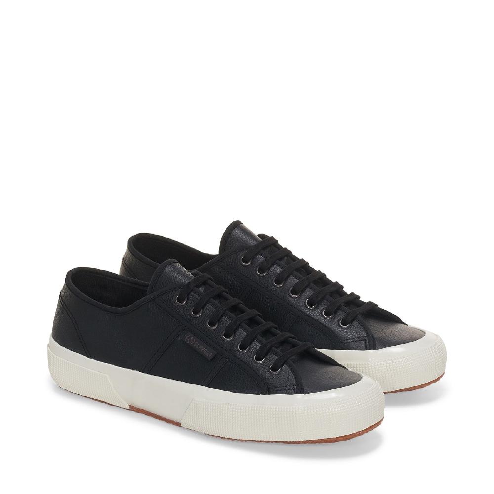 Superga 2750 OG LEATHERBLACK-F AVORIO-BLACK Vendita