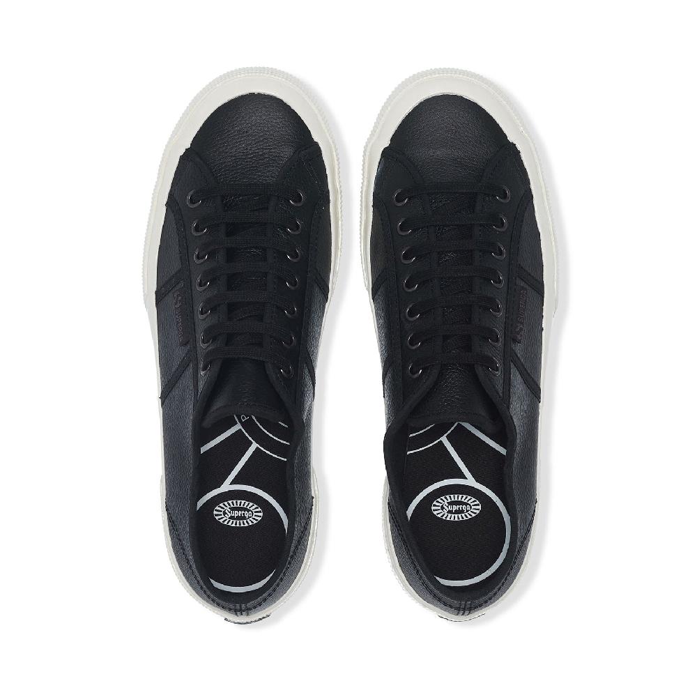 Superga 2750 OG LEATHERBLACK-F AVORIO-BLACK Vendita