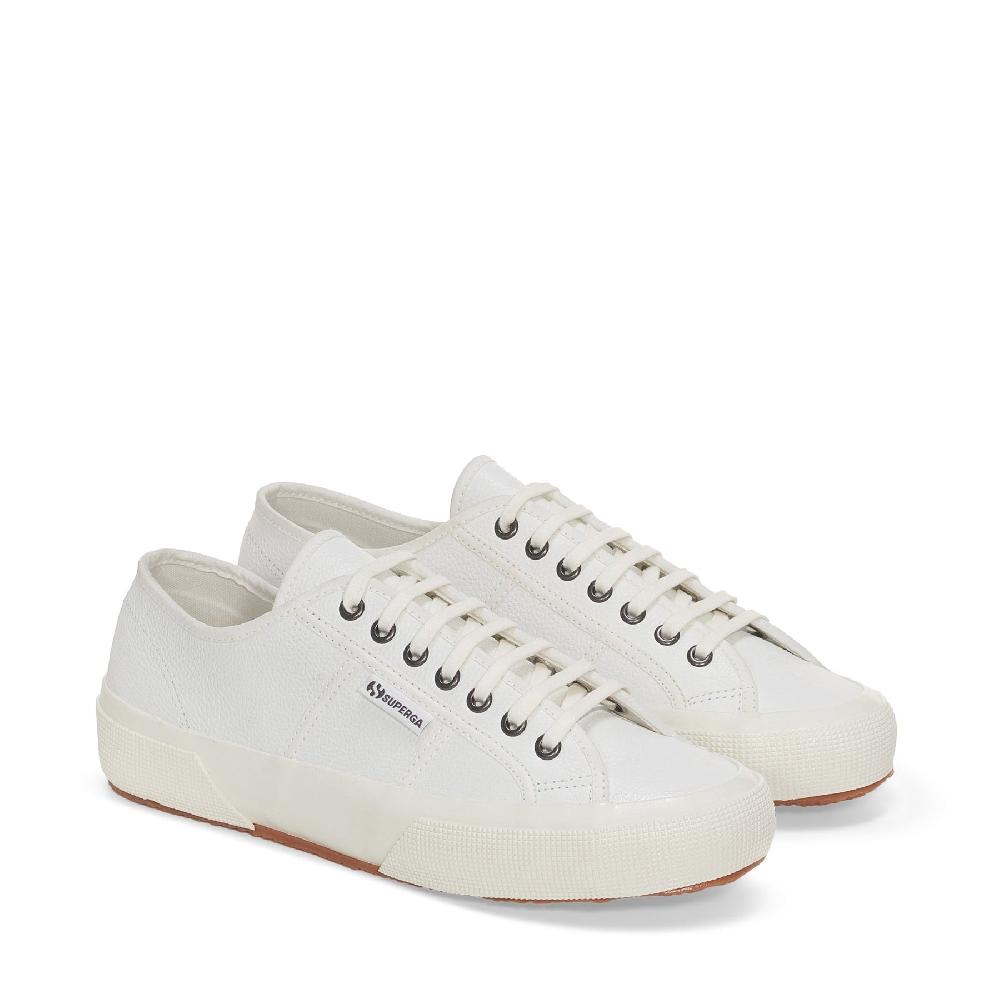 Superga 2750 OG LEATHERWHITE-WHITE AVORIO Promozione