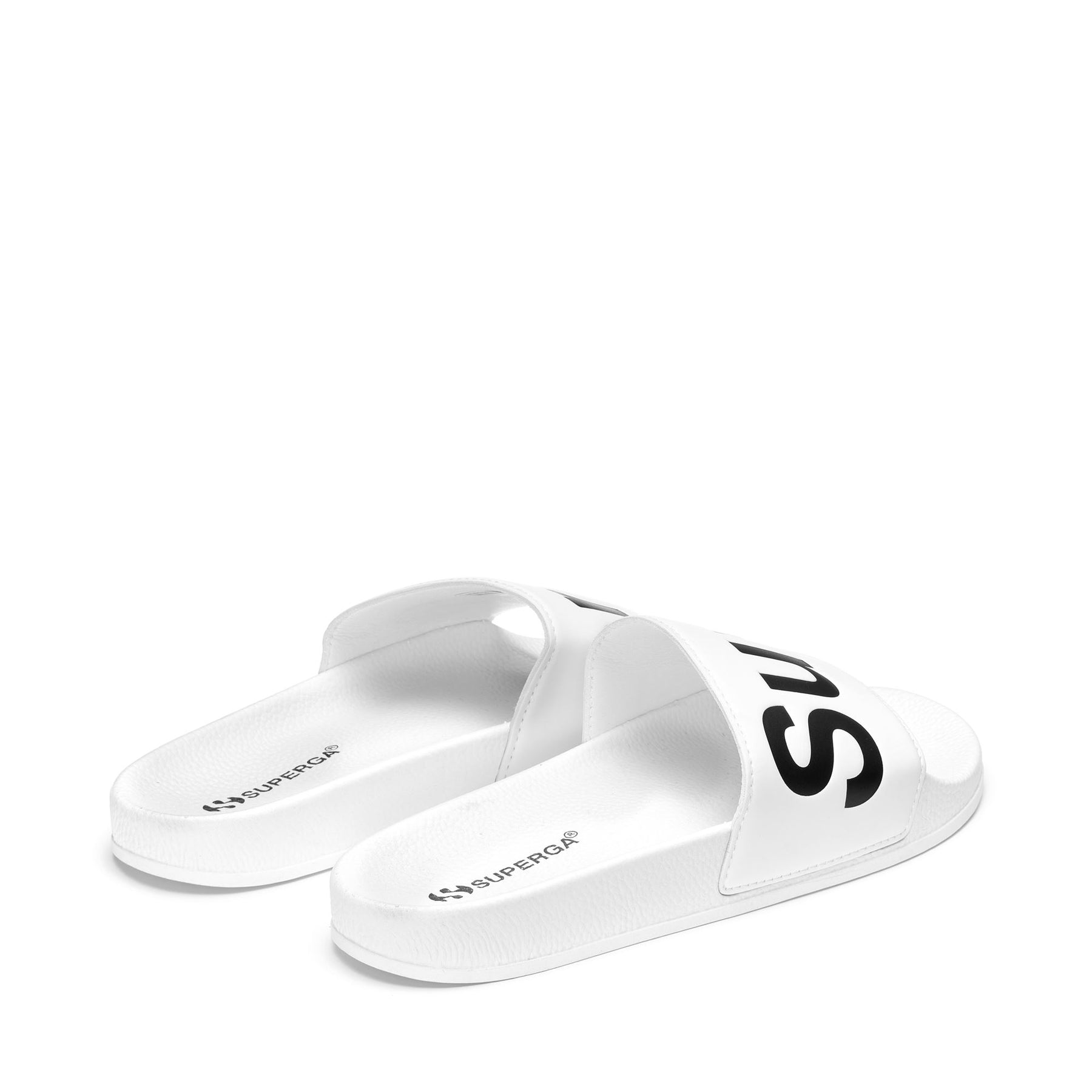 Superga 1908 SLIDES POLYSOFTWHITE-BLACK In Saldo