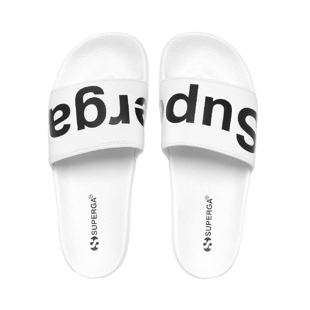 Superga 1908 SLIDES POLYSOFTWHITE-BLACK In Saldo