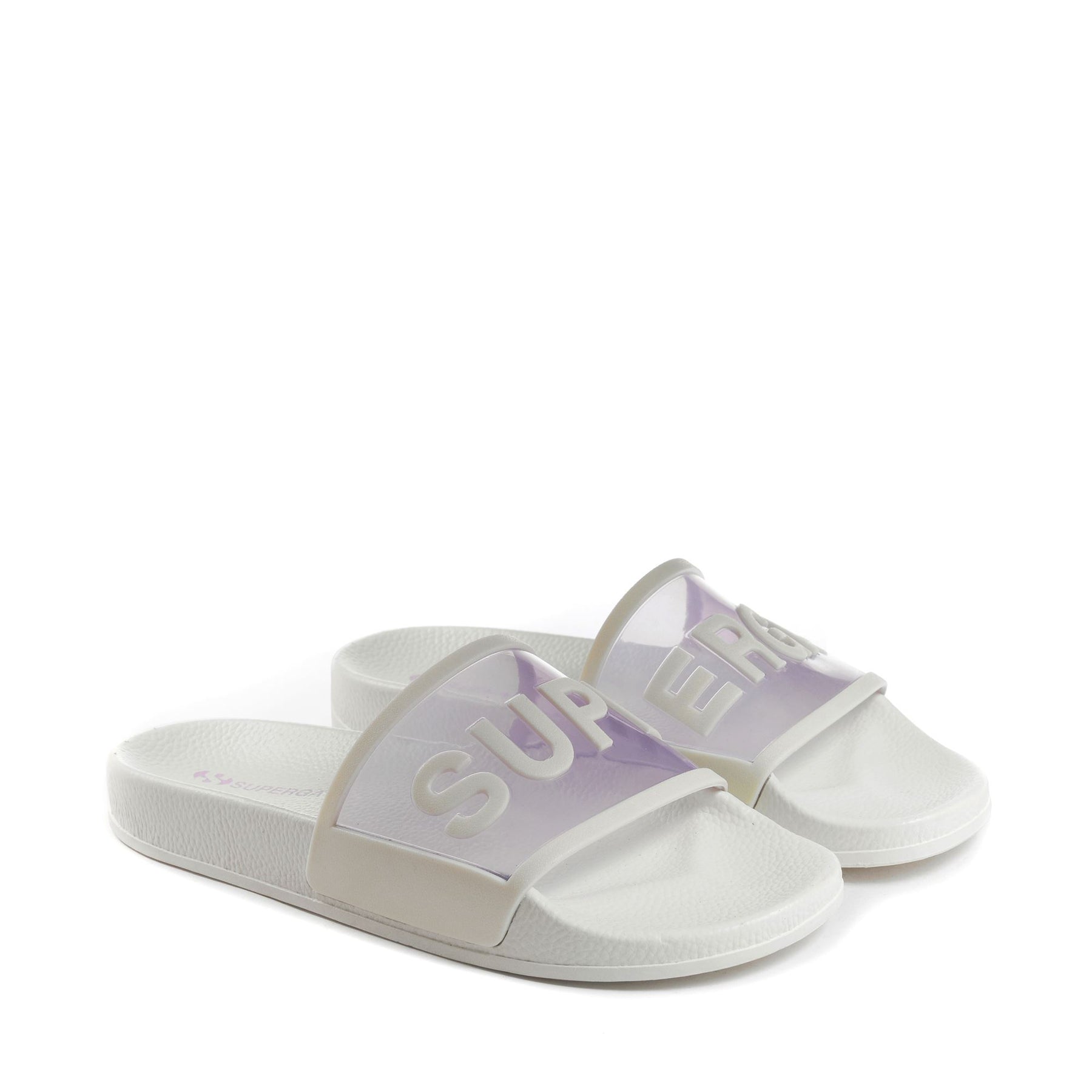 Superga 1908 SLIDES CLEAR IDENTITYWHITE AVORIO-VIOLET LILLA Acquista Ora