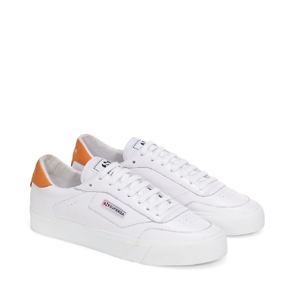 Superga 3843 COURTWHITE-ORANGE Consegna Veloce