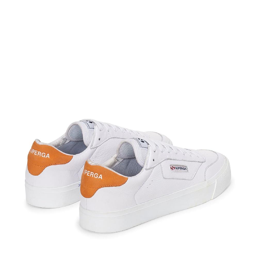 Superga 3843 COURTWHITE-ORANGE Consegna Veloce