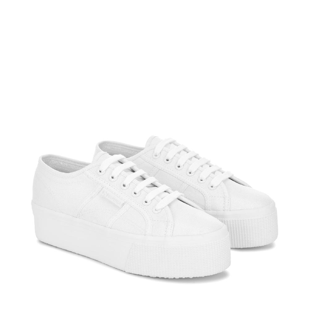 Superga 2790 PLATFORM LAMETOTAL WHITE Promozione Limitata