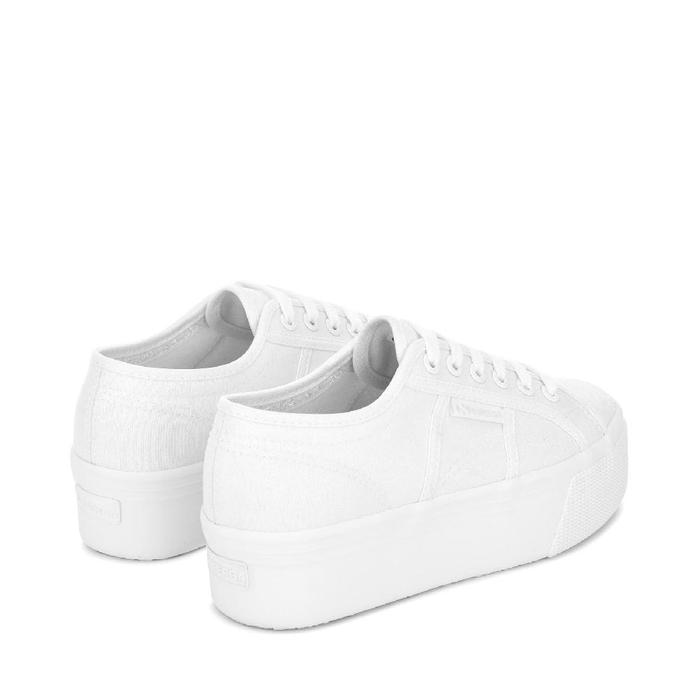 Superga 2790 PLATFORM LAMETOTAL WHITE Promozione Limitata