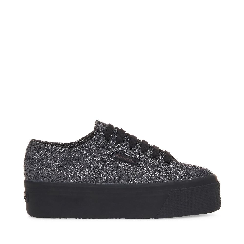 Superga 2790 PLATFORM LAMETOTAL BLACK HEMATITE Fino Al -60%