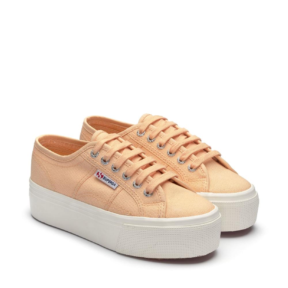 Superga 2790 PLATFORMORANGE APRICOT-F AVORIO Novità