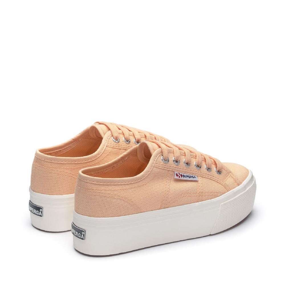 Superga 2790 PLATFORMORANGE APRICOT-F AVORIO Novità