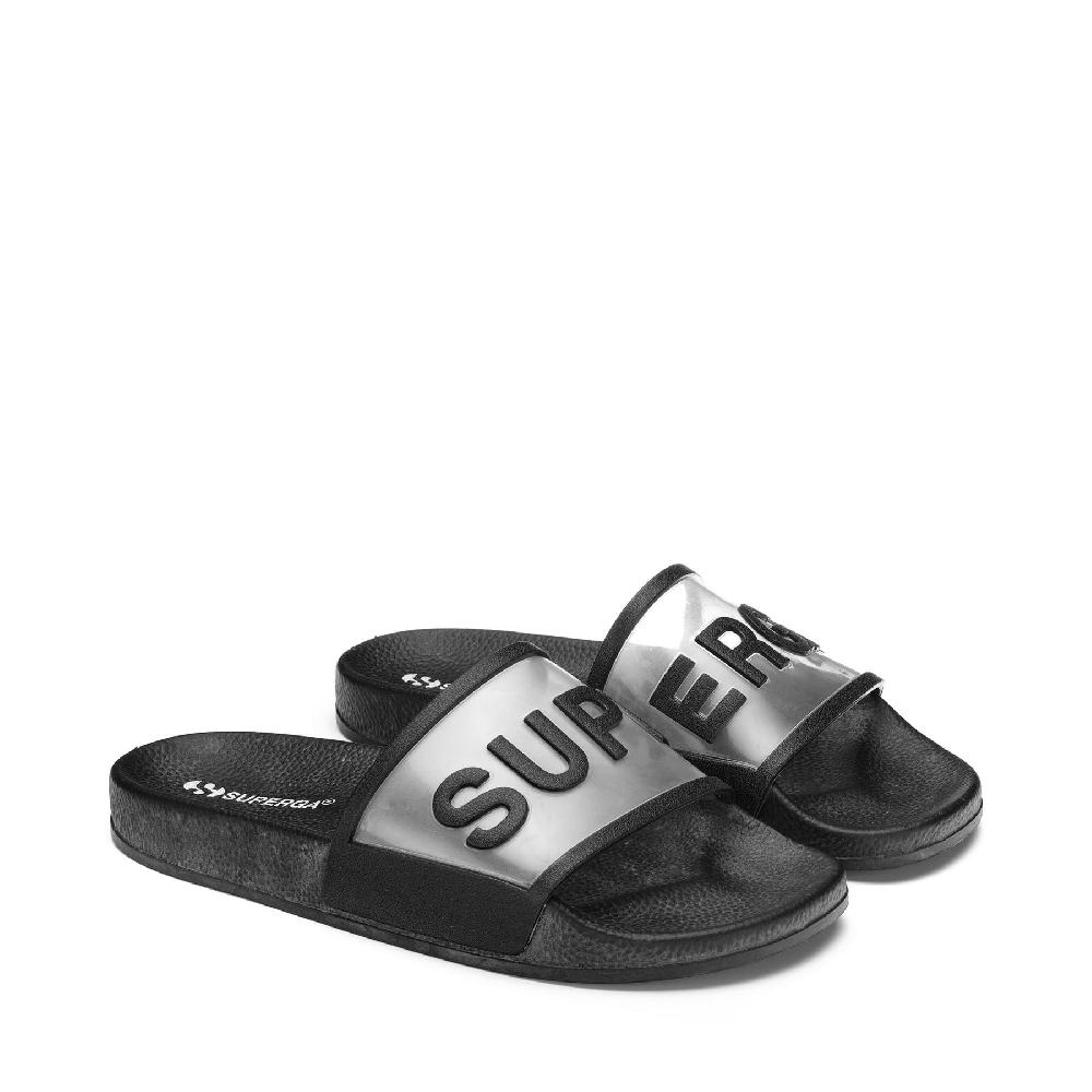 Superga 1908 SLIDES CLEAR IDENTITYBLACK Saldi