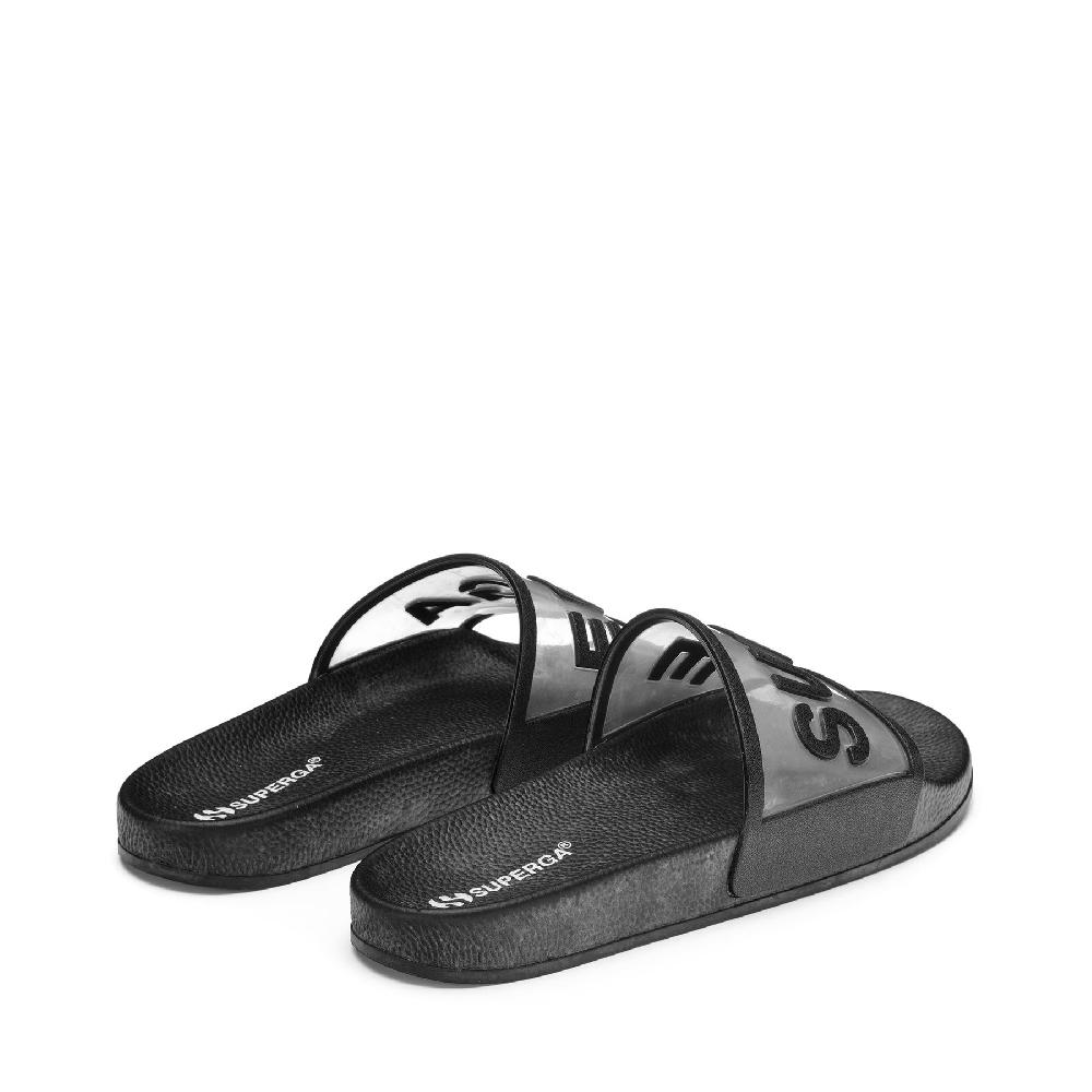 Superga 1908 SLIDES CLEAR IDENTITYBLACK Saldi