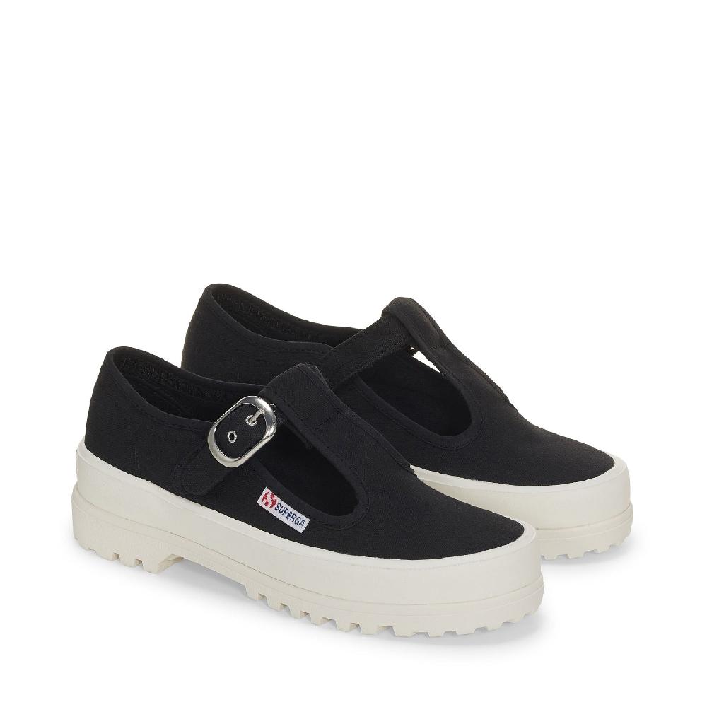 Superga 2541 MARY JANE ALPINABLACK-FAVORIO Vendita Calda
