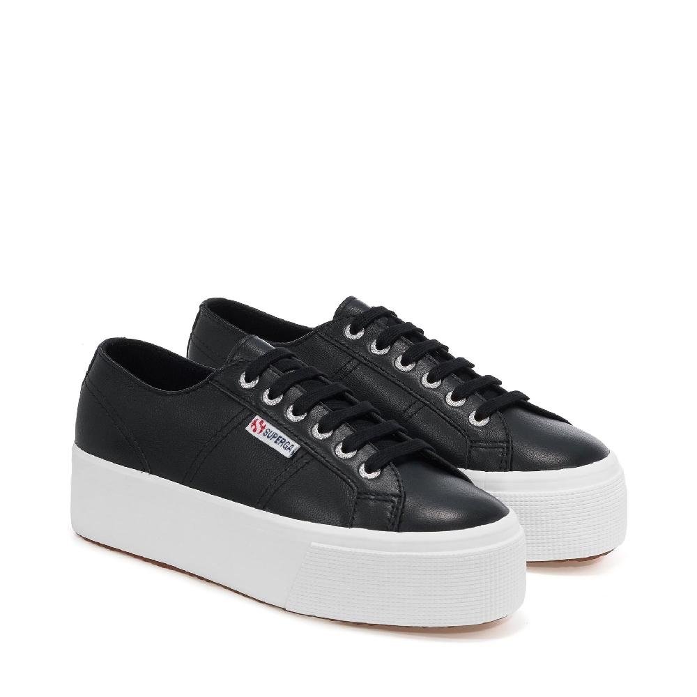 Superga 2790 NAPPABLACK-WHITE Nuovo