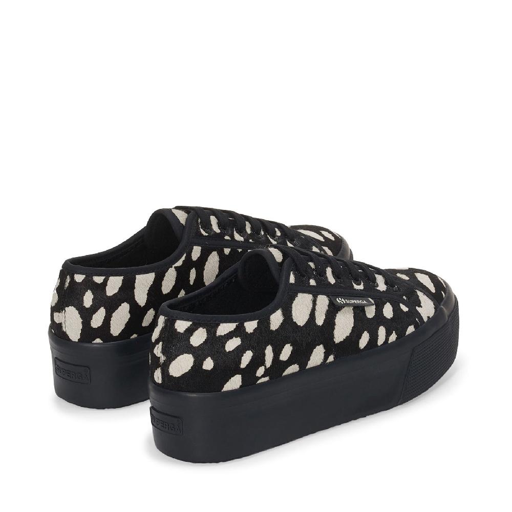 Superga 2790 DK DALMATIAN CALF HAIRBLACK-BEIGE Fino Al -60%