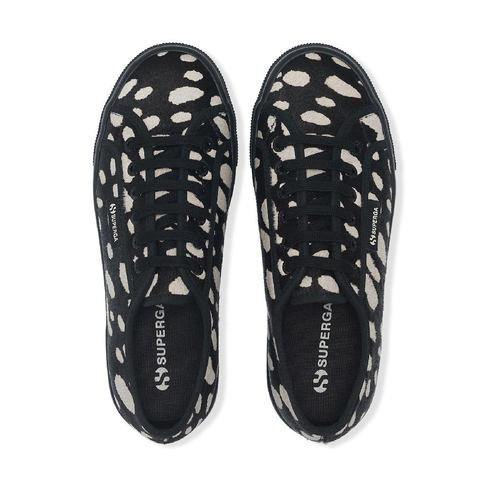 Superga 2790 DK DALMATIAN CALF HAIRBLACK-BEIGE Fino Al -60%