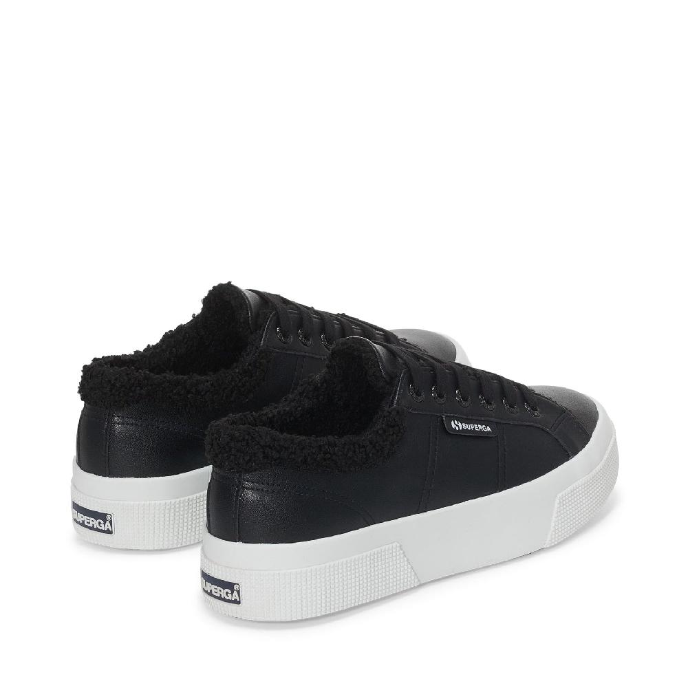 Superga 2740 PLATFORM VEGAN MATERIALBLACK Prezzo Ridotto