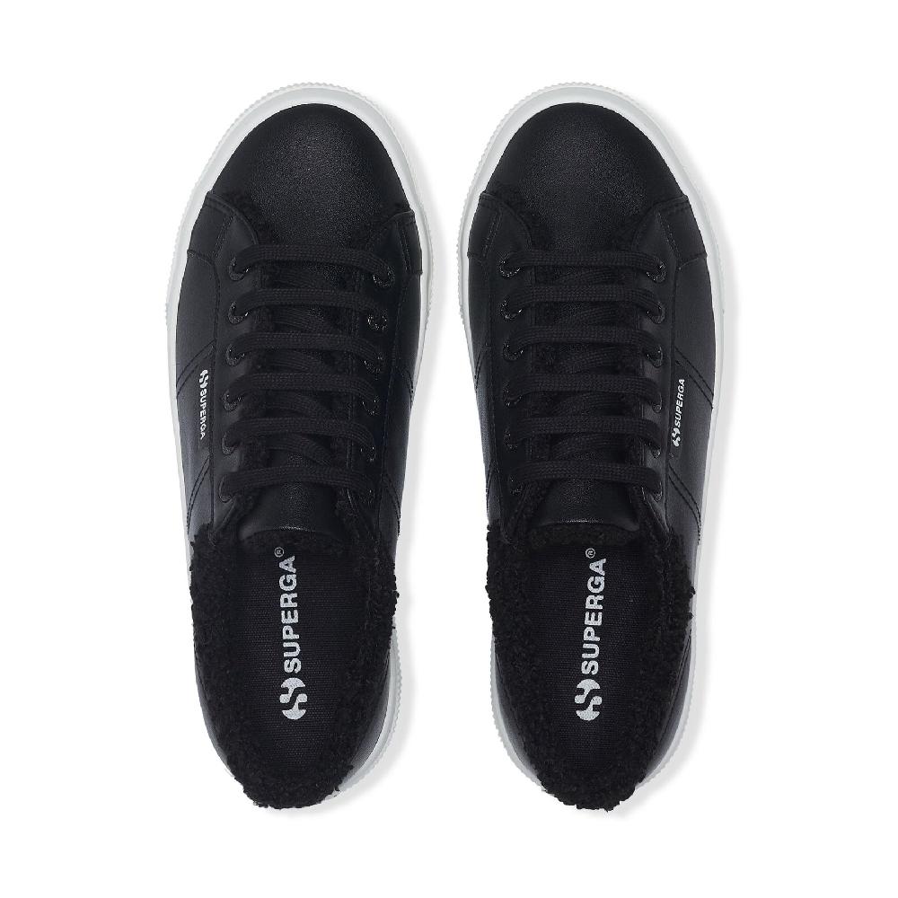 Superga 2740 PLATFORM VEGAN MATERIALBLACK Prezzo Ridotto